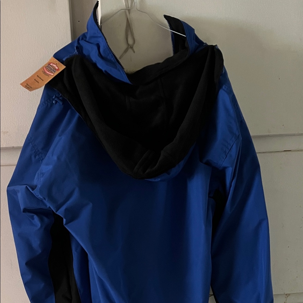 Women's Blue and Black Ski Jacket - Picture 4 of 4